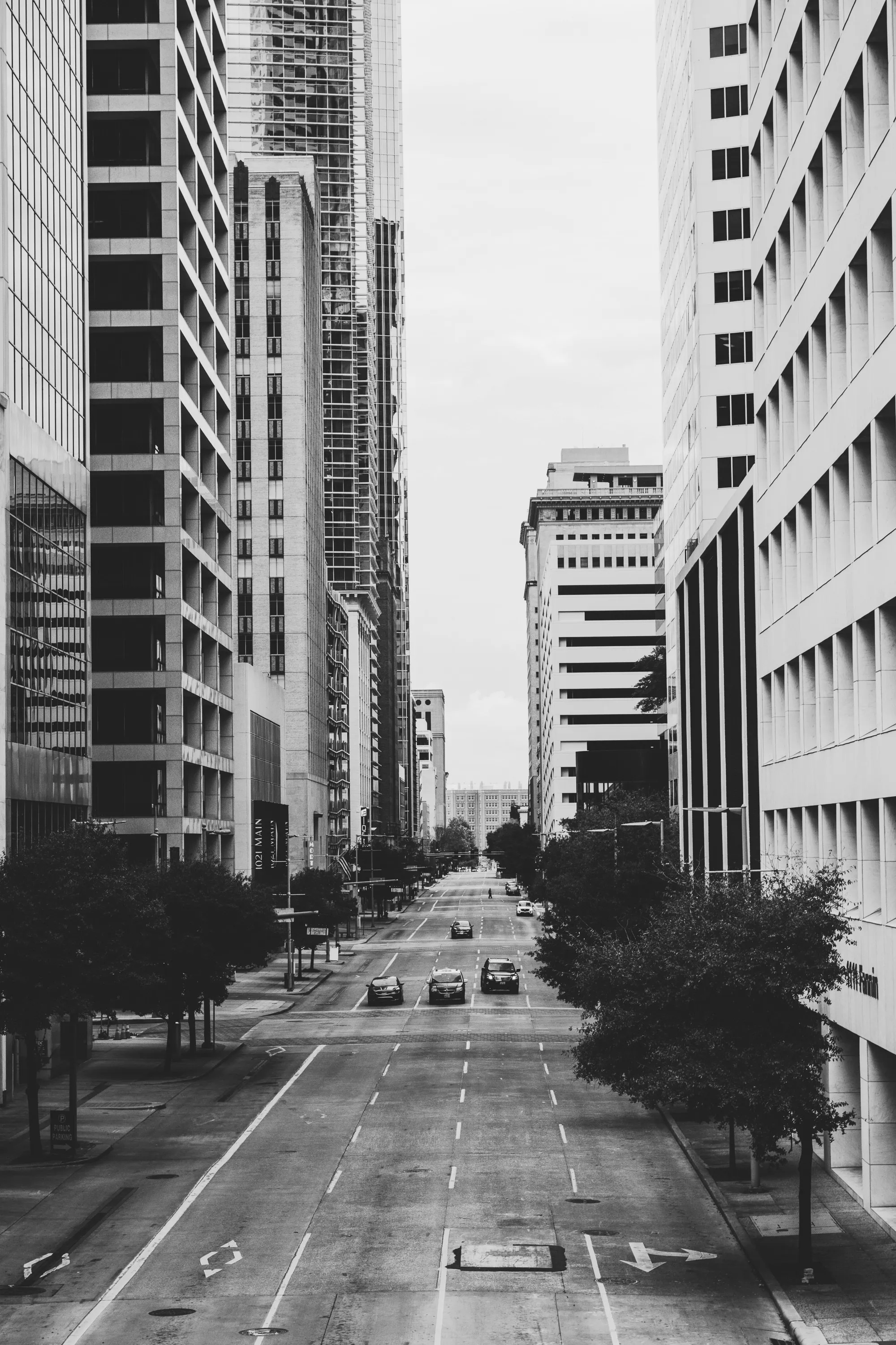 Houston business district skyline
